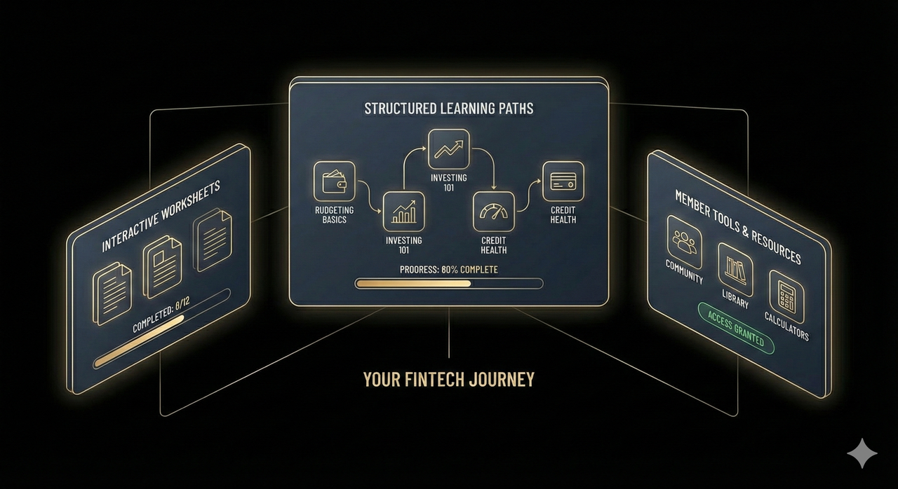 Structured learning paths and member tools